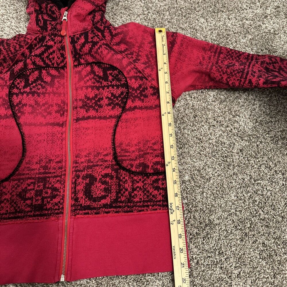 Lululemon Scuba Hoodie Special Edition Snowflake Full Zip Jacket Fleece Size 8 - Picture 8 of 10